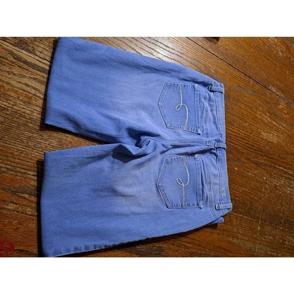 Girls Size 16 Justice Mid Rise Jeggings Skinny Denim Jean Look Casual Pants